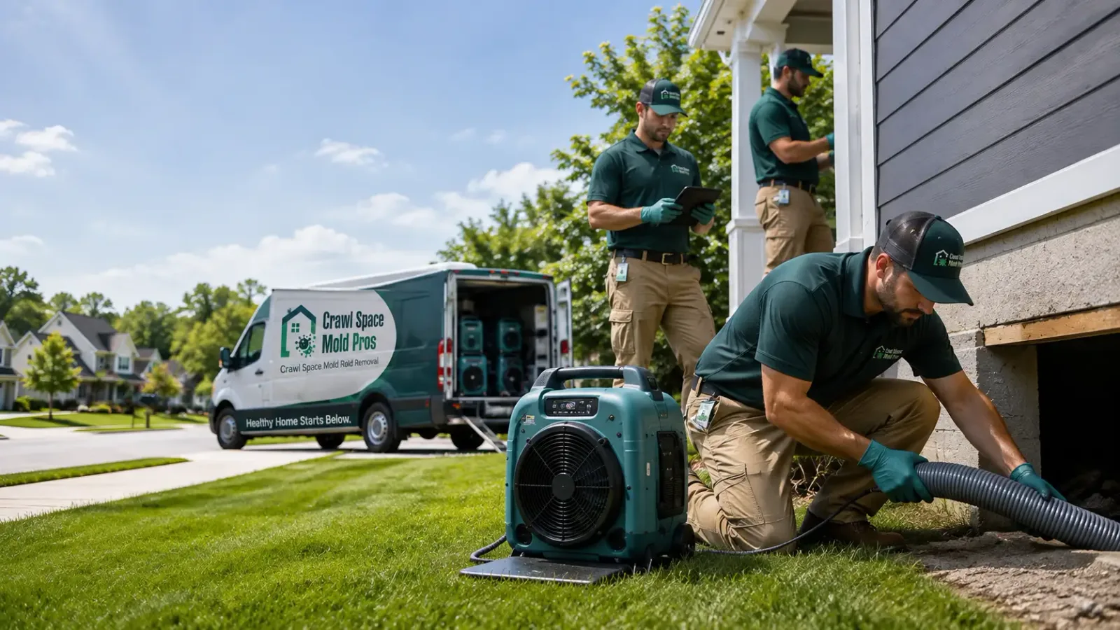 Crawl Space Mold Removal in Rosewood, OH